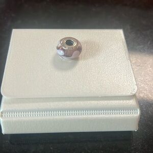 PANDORA CHARM MURANO PURPLE WAVE STERLING SILVER